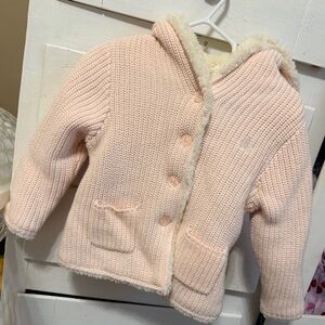 Baby Gap fuzzy lined sweater